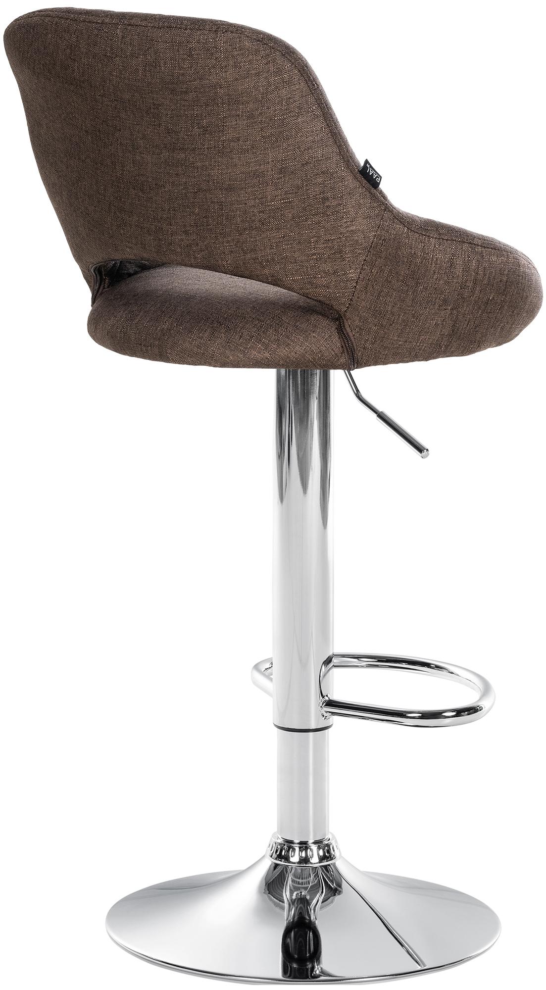 Barkruk Milet stof bruin,chroom braun