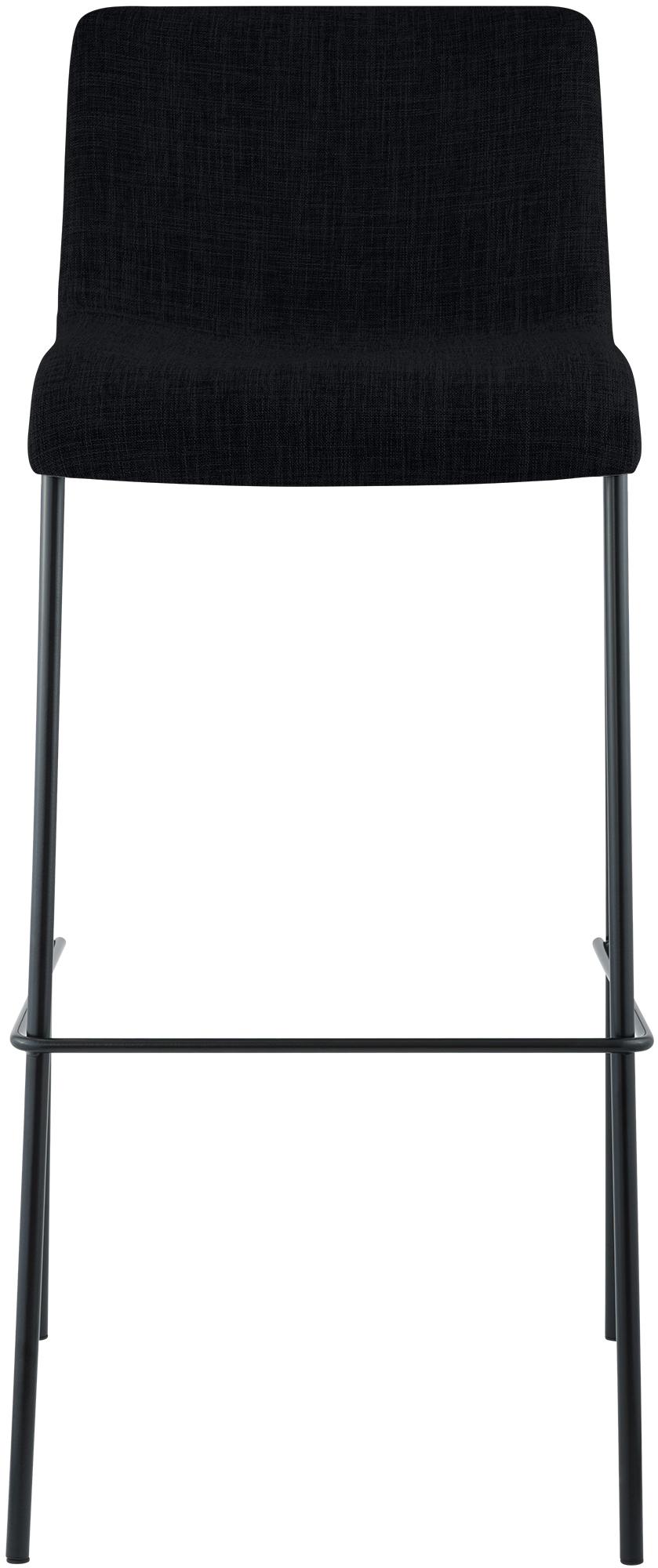 Set van 2 barkrukken Hover Stof zwart,zwart schwarz
