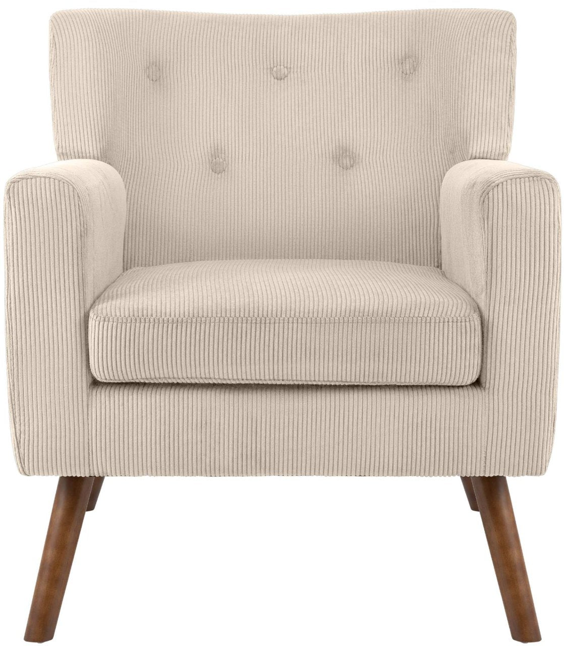 Fauteuil Kioni corduroy creme creme