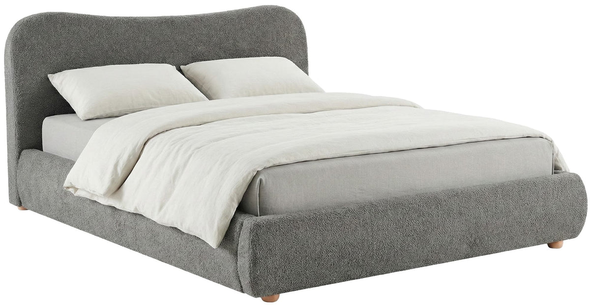 Gestoffeerd bed Maido donkergrijs,160x200 cm dunkelgrau