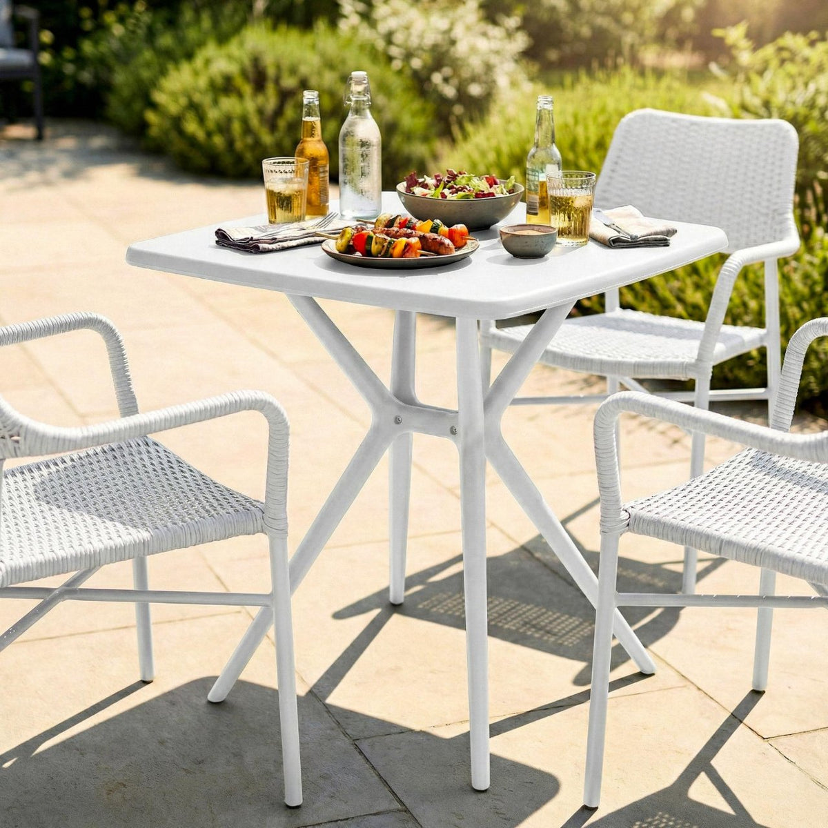 Tisch Becky eckig 72 x 72 cm weiß
