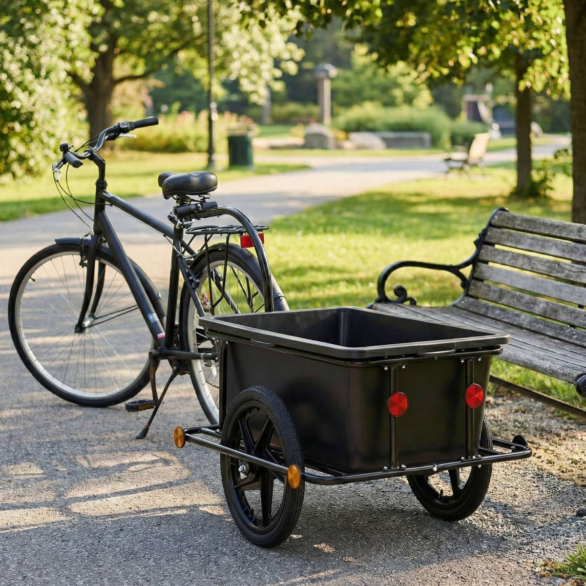 Fietsaanhanger Haarlem zwart schwarz