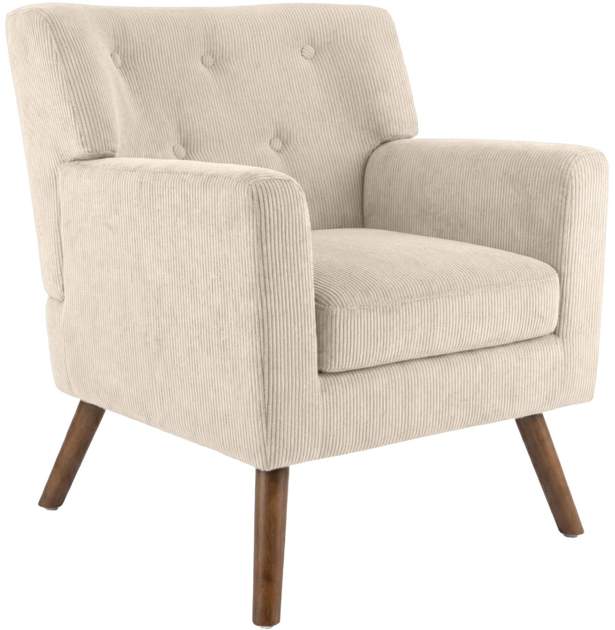 Fauteuil Kioni corduroy creme creme