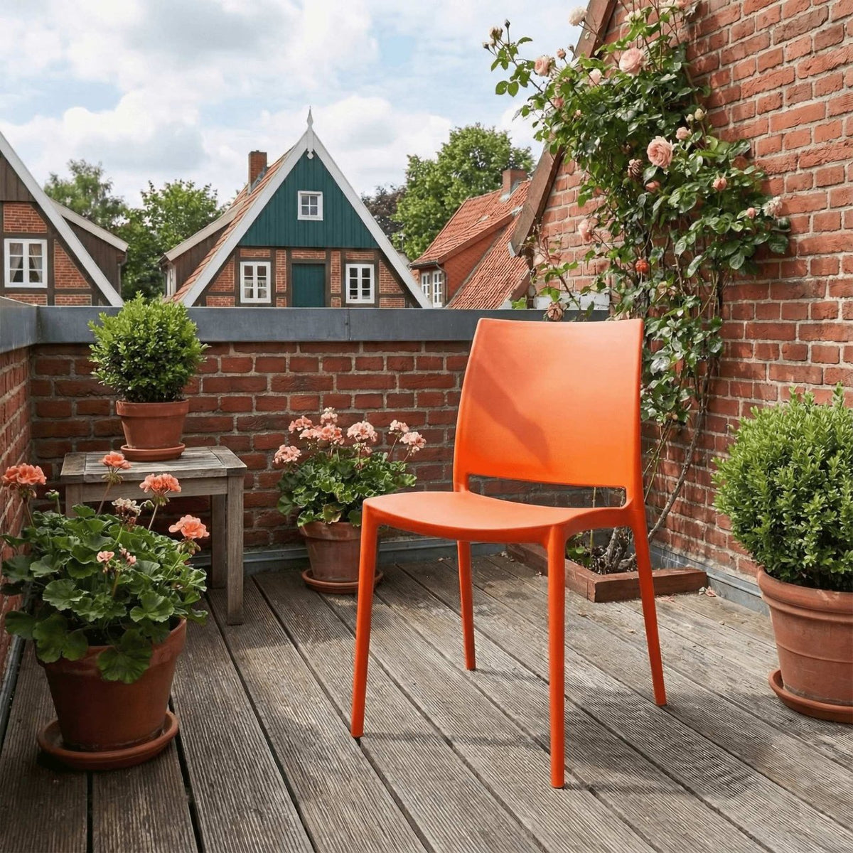 Set van 2 Tuinstoelen Meton oranje orange
