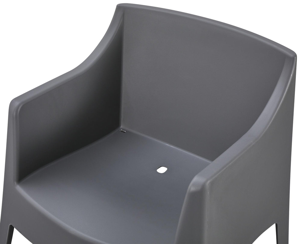 Set van 4 tuinstoelen Bartal donkergrijs dunkelgrau