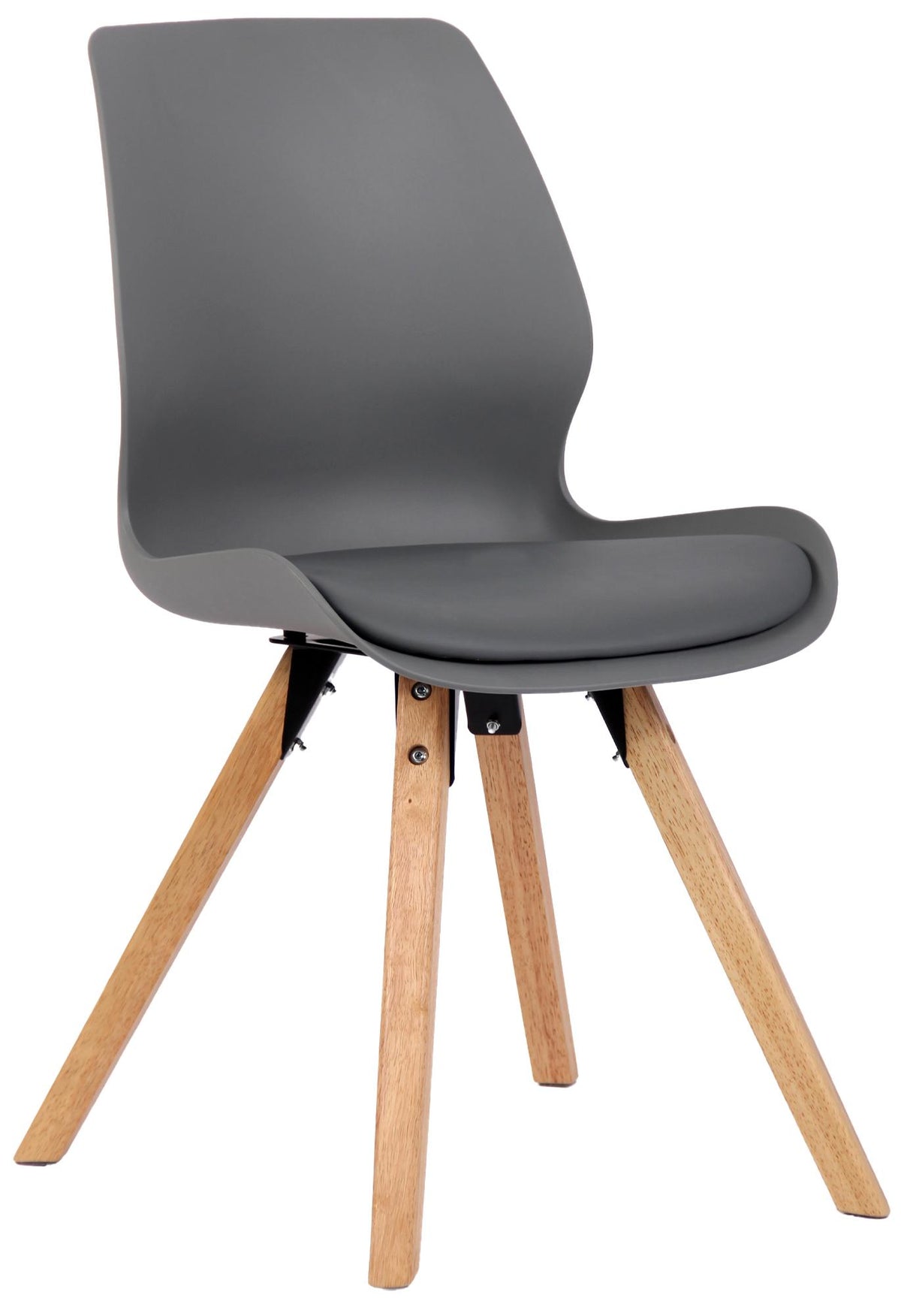 Eetkamerstoel Luna grijs,Kunststof grau