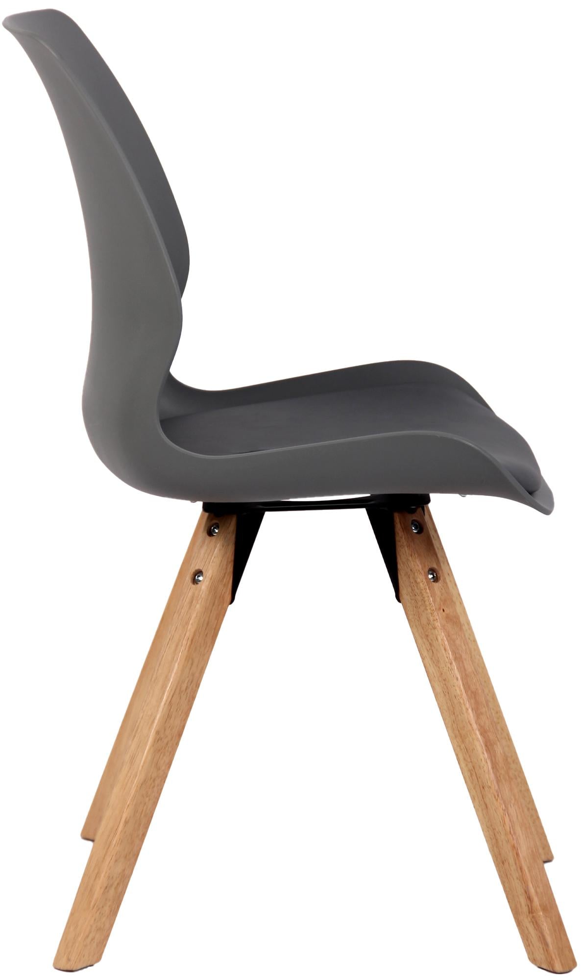 Eetkamerstoel Luna grijs,Kunststof grau