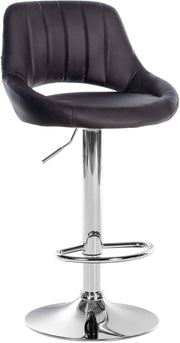 Barkruk Milet kunstleer bruin,chroom braun