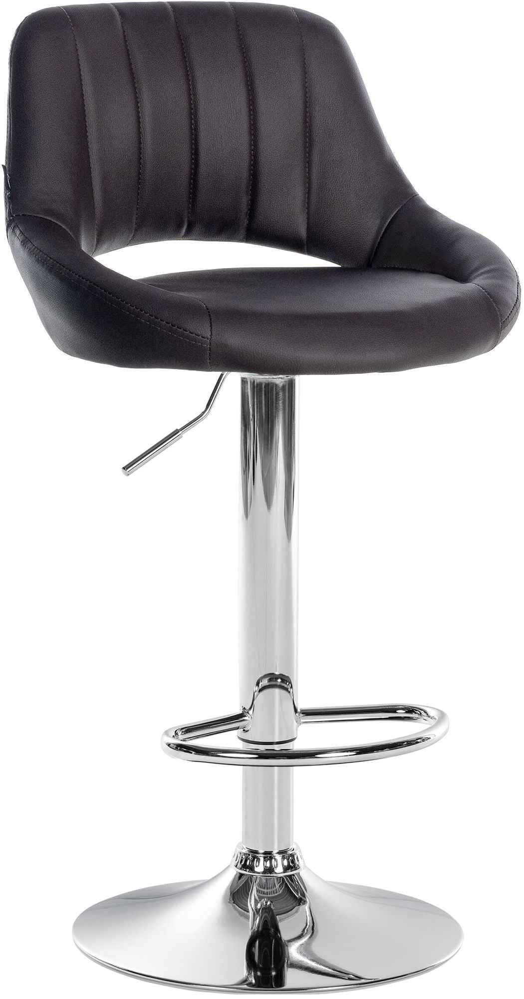 Barkruk Milet kunstleer bruin,chroom braun