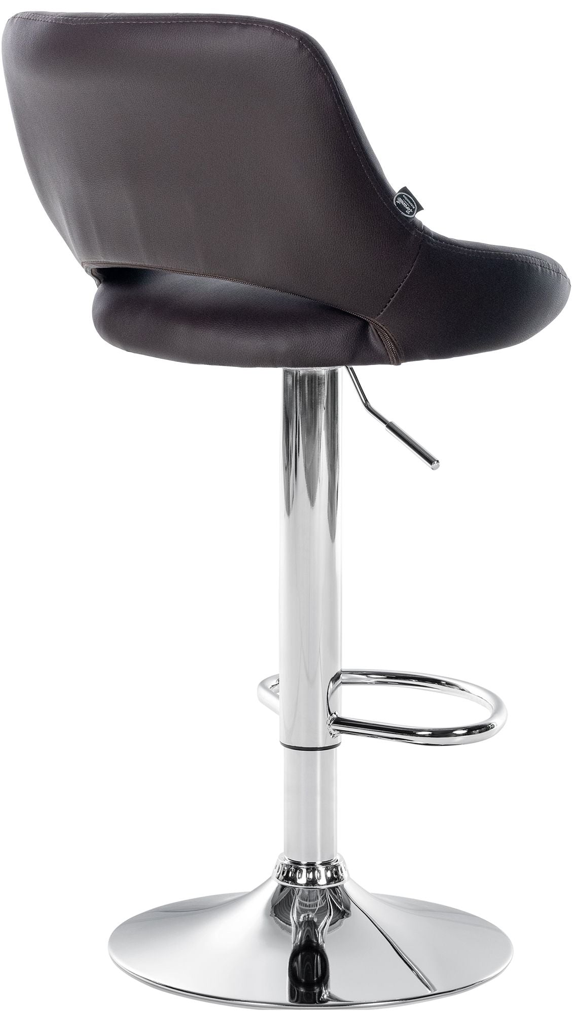 Barkruk Milet kunstleer bruin,chroom braun
