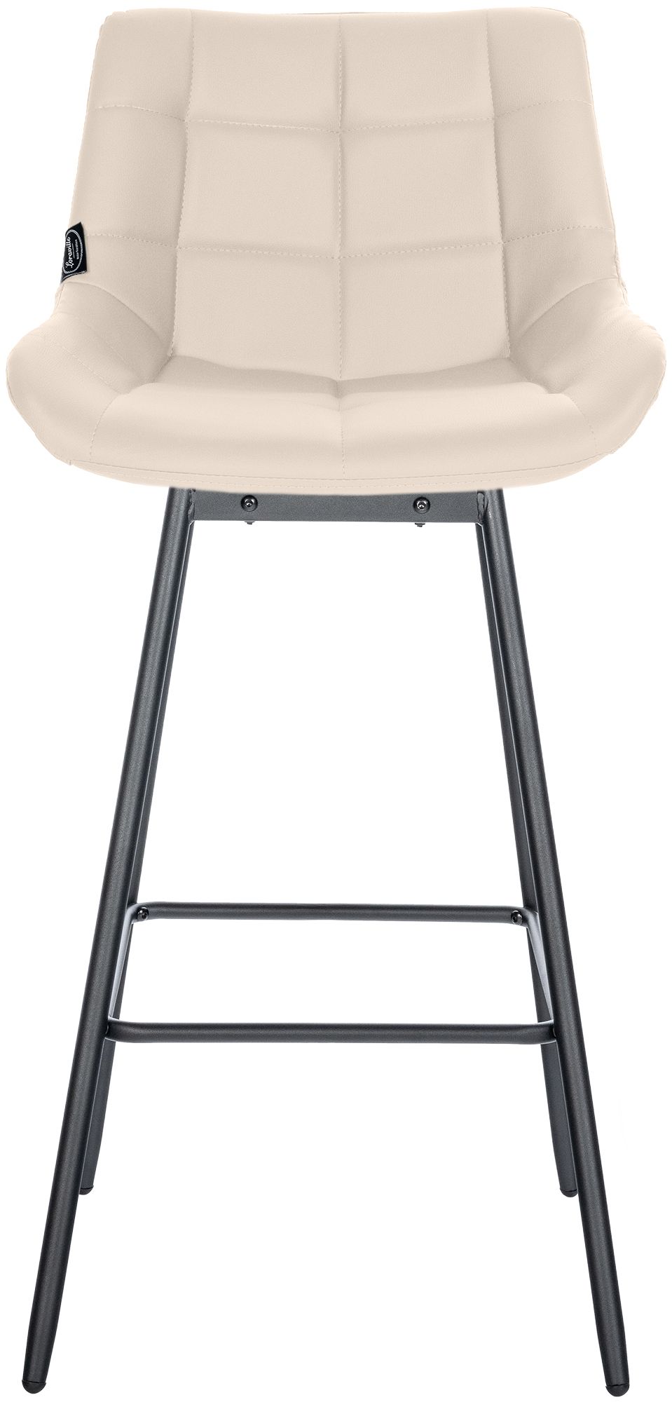 Barhocker Weston Schwenkbar Kunstleder creme