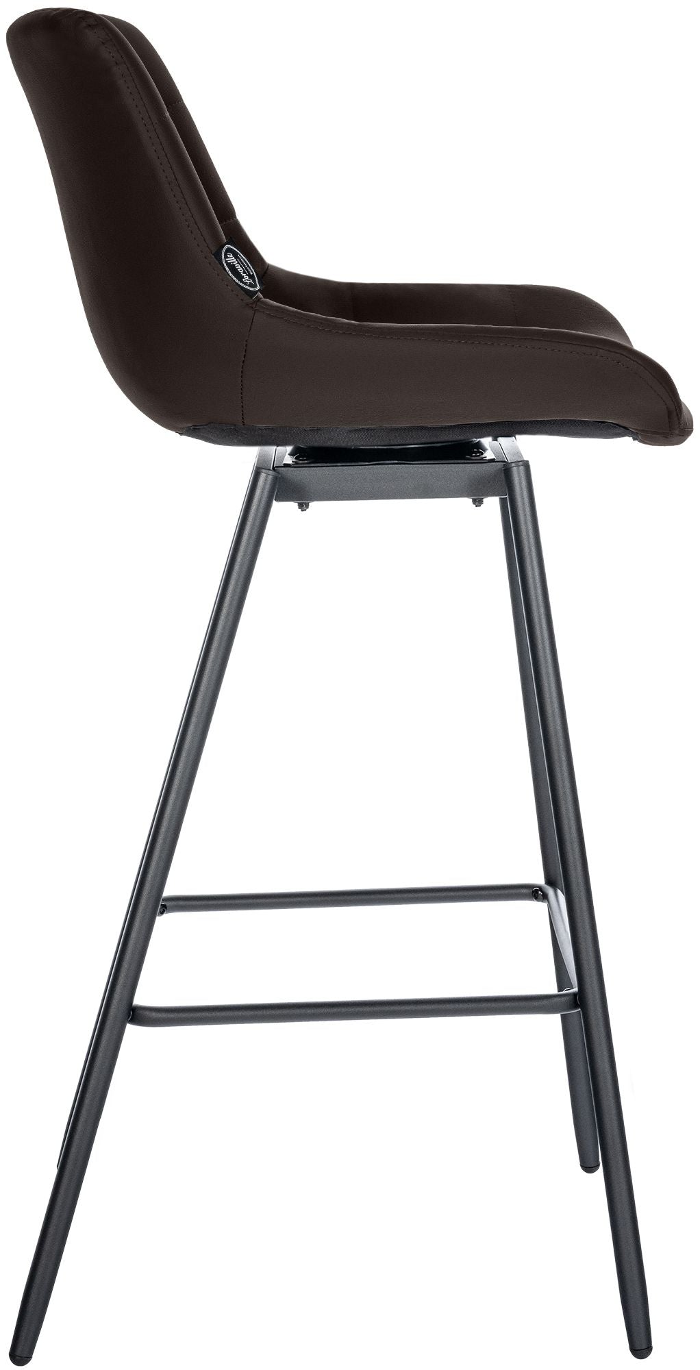 Barhocker Weston Schwenkbar Kunstleder braun
