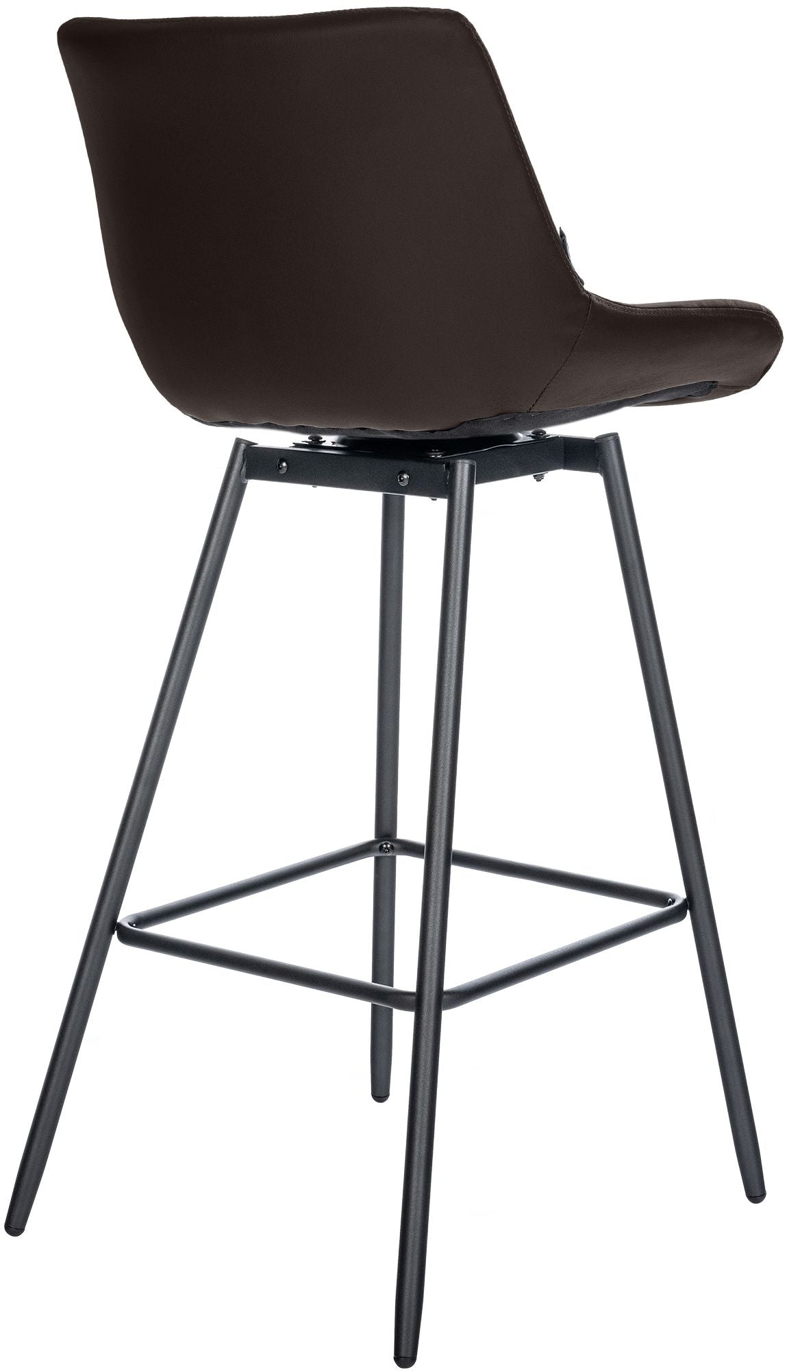 Barhocker Weston Schwenkbar Kunstleder braun