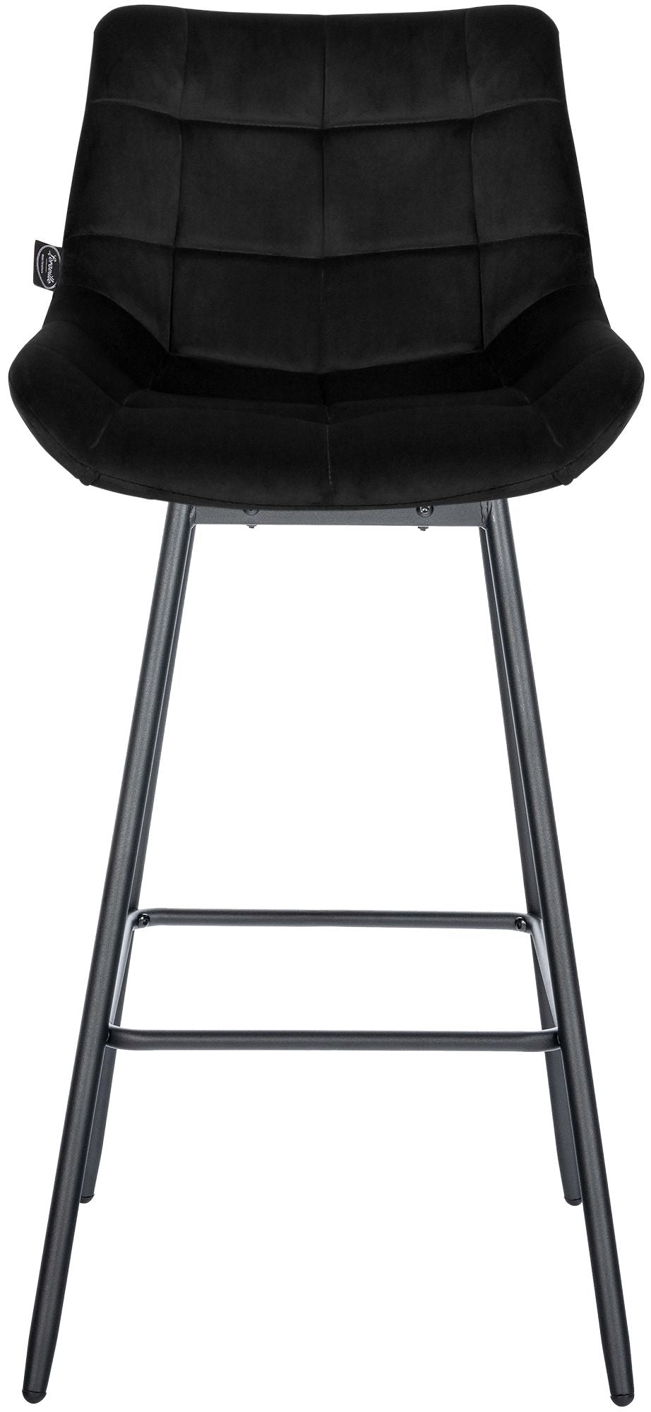 Barhocker Weston Schwenkbar Samt schwarz