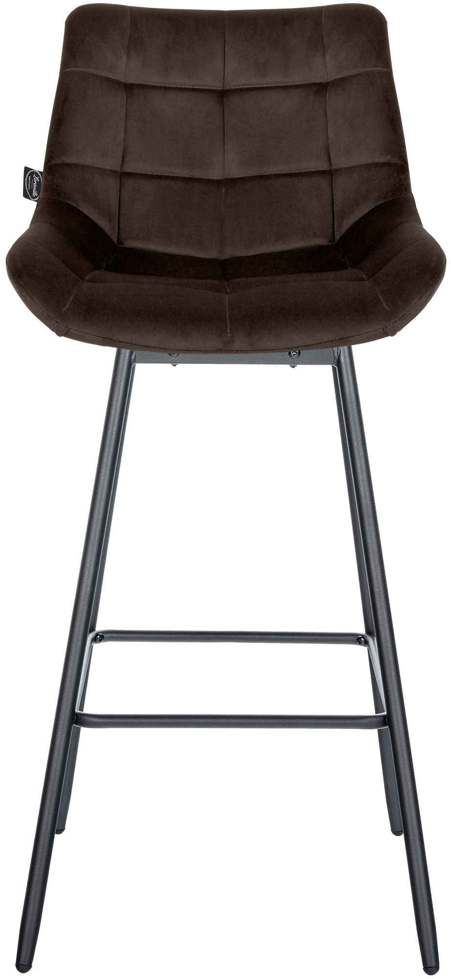 Barhocker Weston Schwenkbar Samt braun