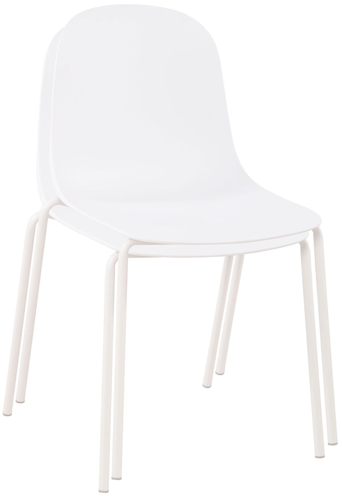 Tuinmeubelset Nerra met 2 stoelen wit weiß