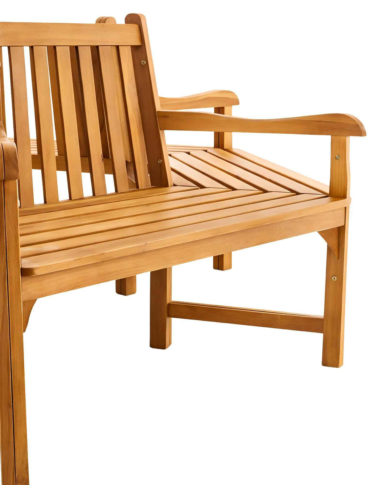 Baumbank Sonja mit Armlehnen 250 cm teak