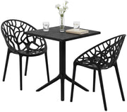 Tuinmeubelset Neriva met 2 stoelen zwart schwarz