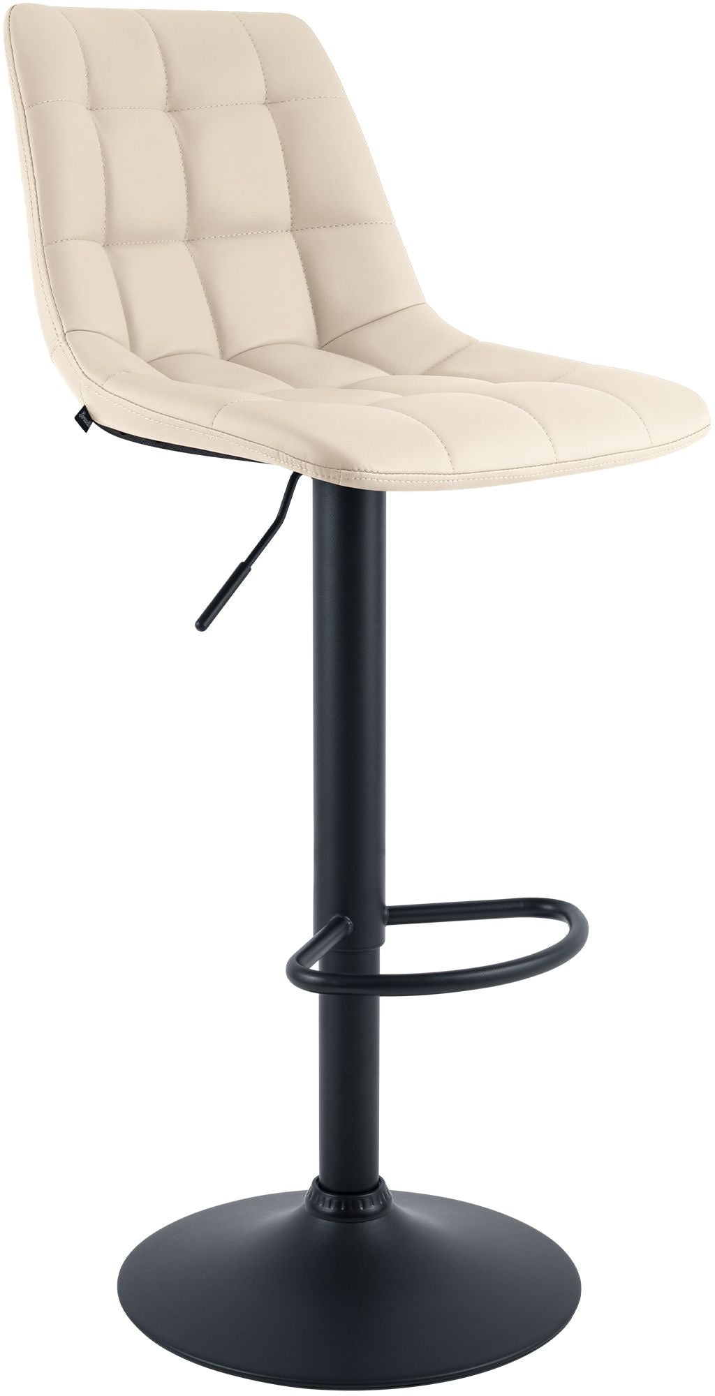 2er Set Barhocker Mapun Kunstleder creme