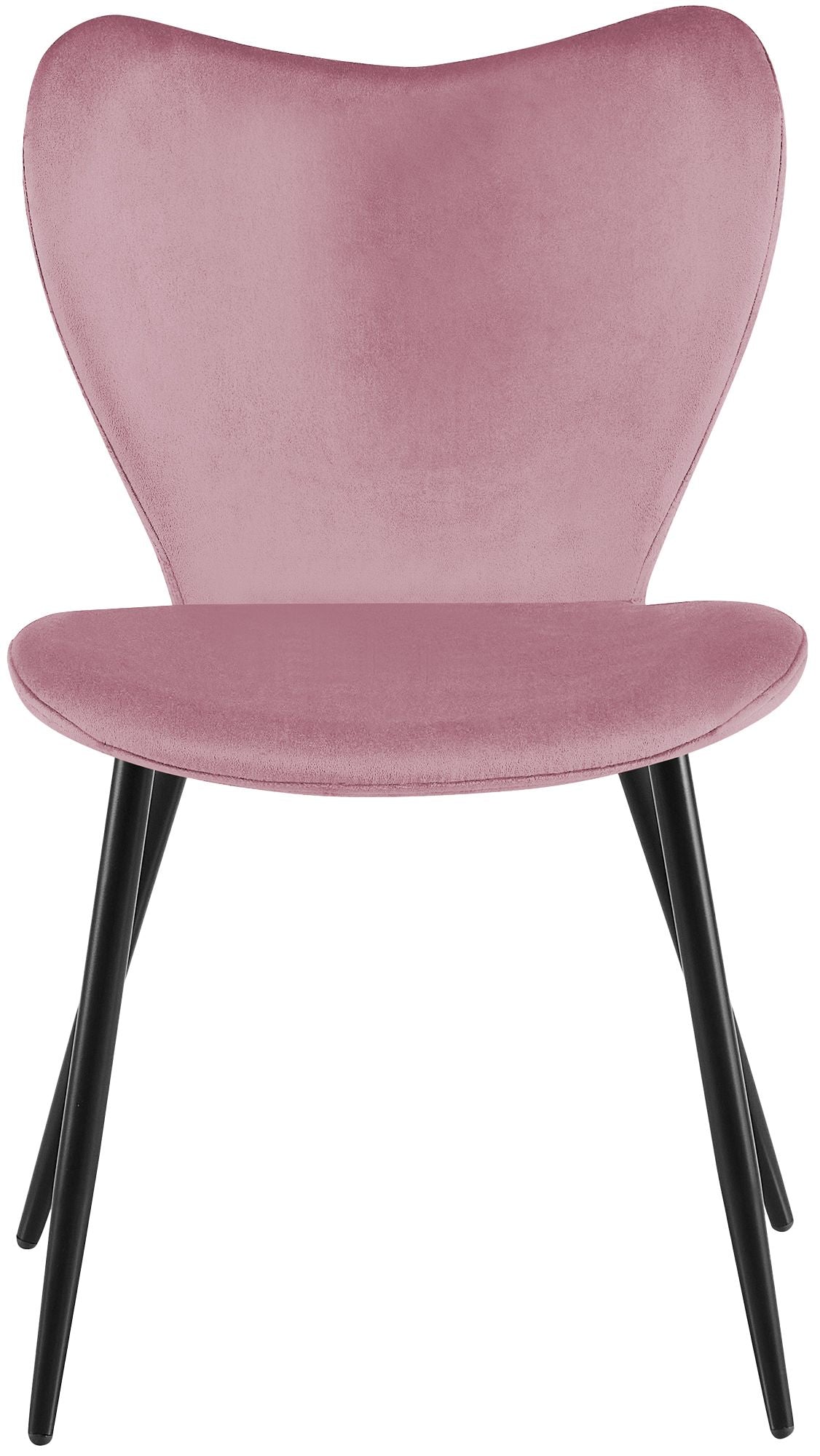 Esszimmerstuhl Maika Samt rosa