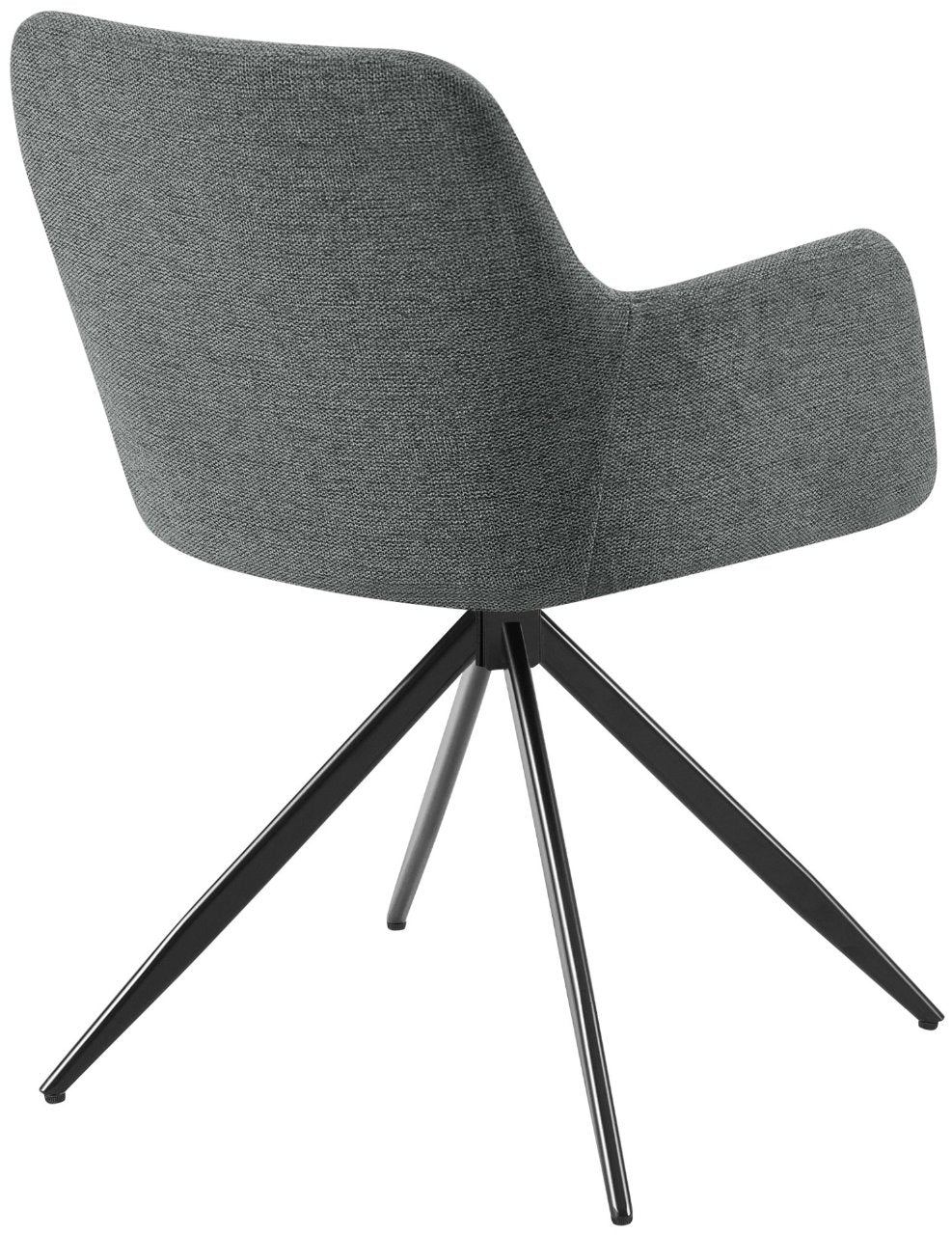 2er Set Esszimmerstuhl Olema Stoff grau