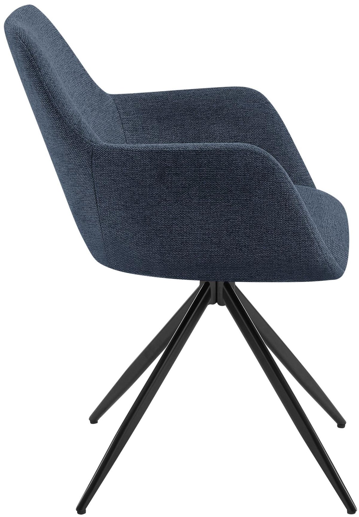 Eetkamerstoel Olema stof blauw blau