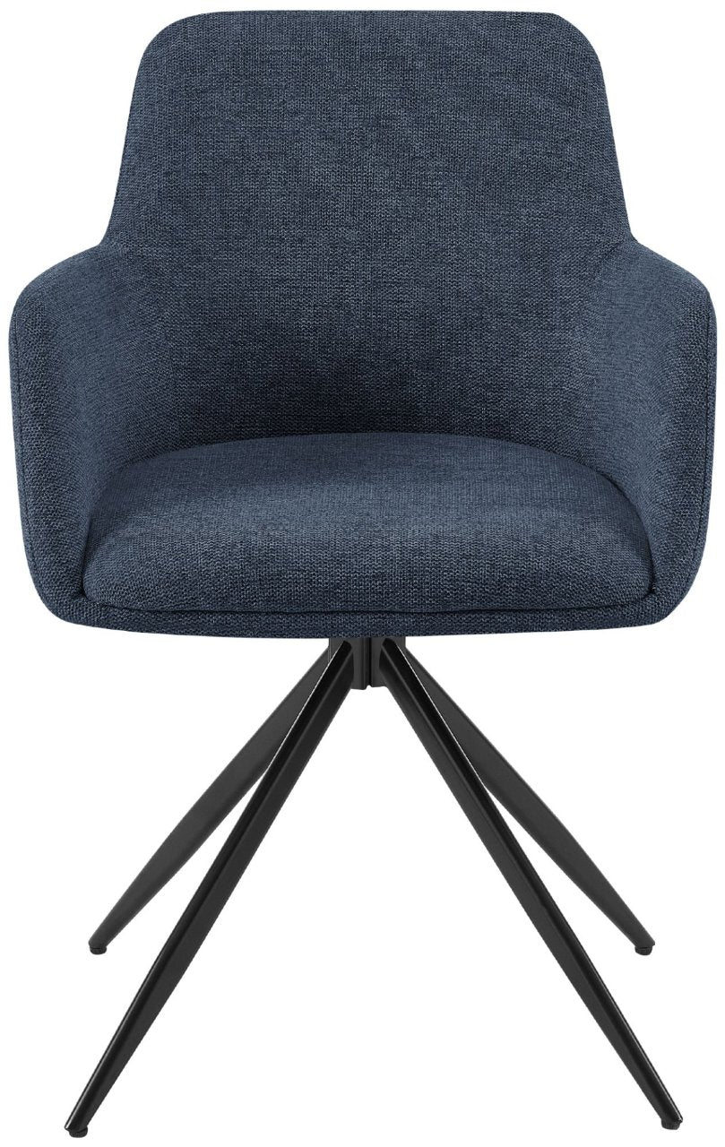 Eetkamerstoel Olema stof blauw blau