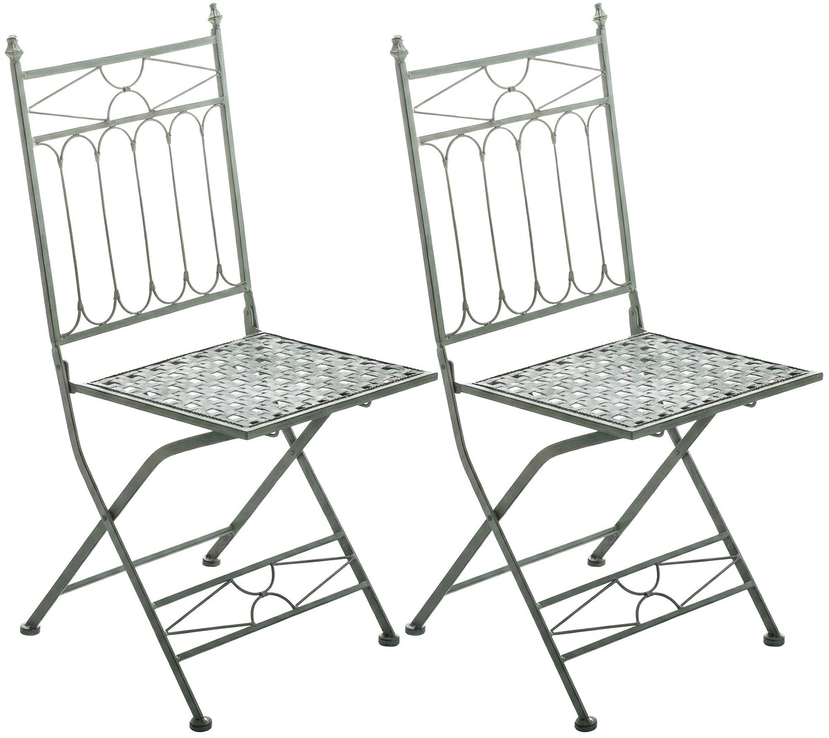 2er Set Klappstuhl Asina antik-grün