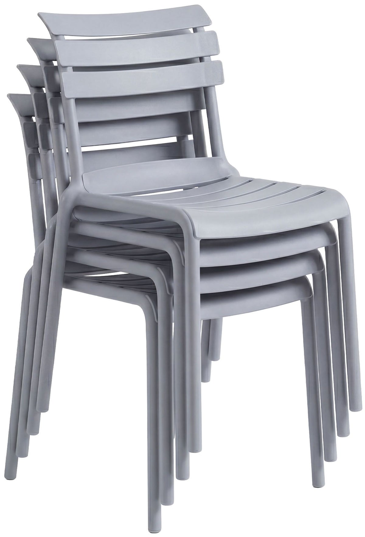 Tuinmeubelset Vela met 4 Stoelen grijs grau