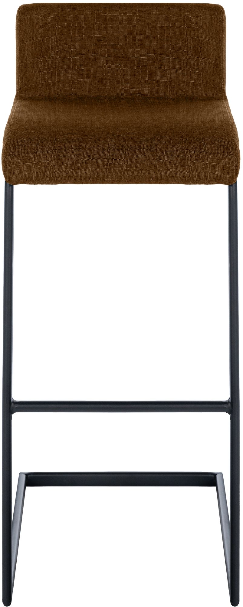 2er Set Barhocker Newport B Stoff braun