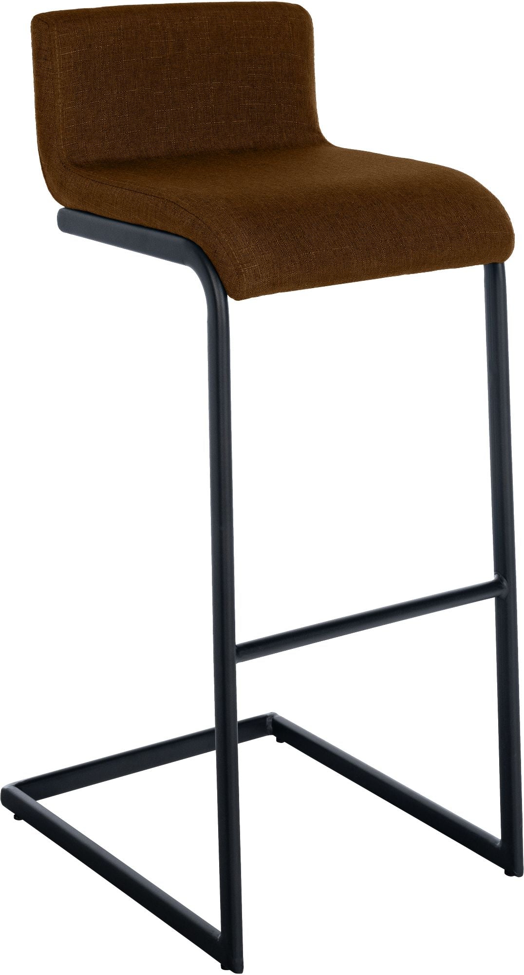 2er Set Barhocker Newport B Stoff braun