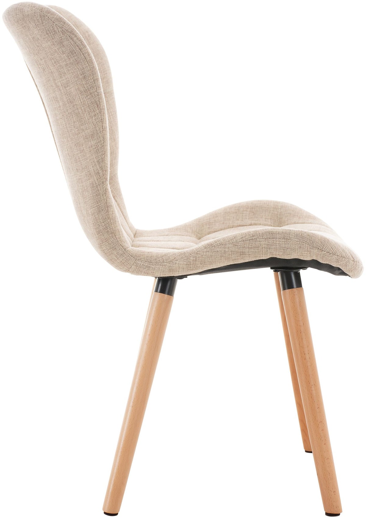 Eetkamerstoel Elda stof creme creme