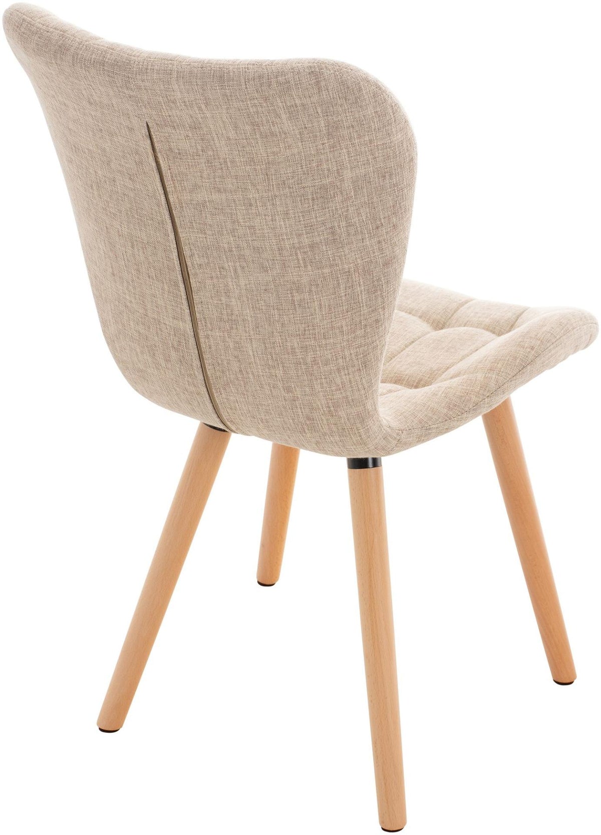 Eetkamerstoel Elda stof creme creme