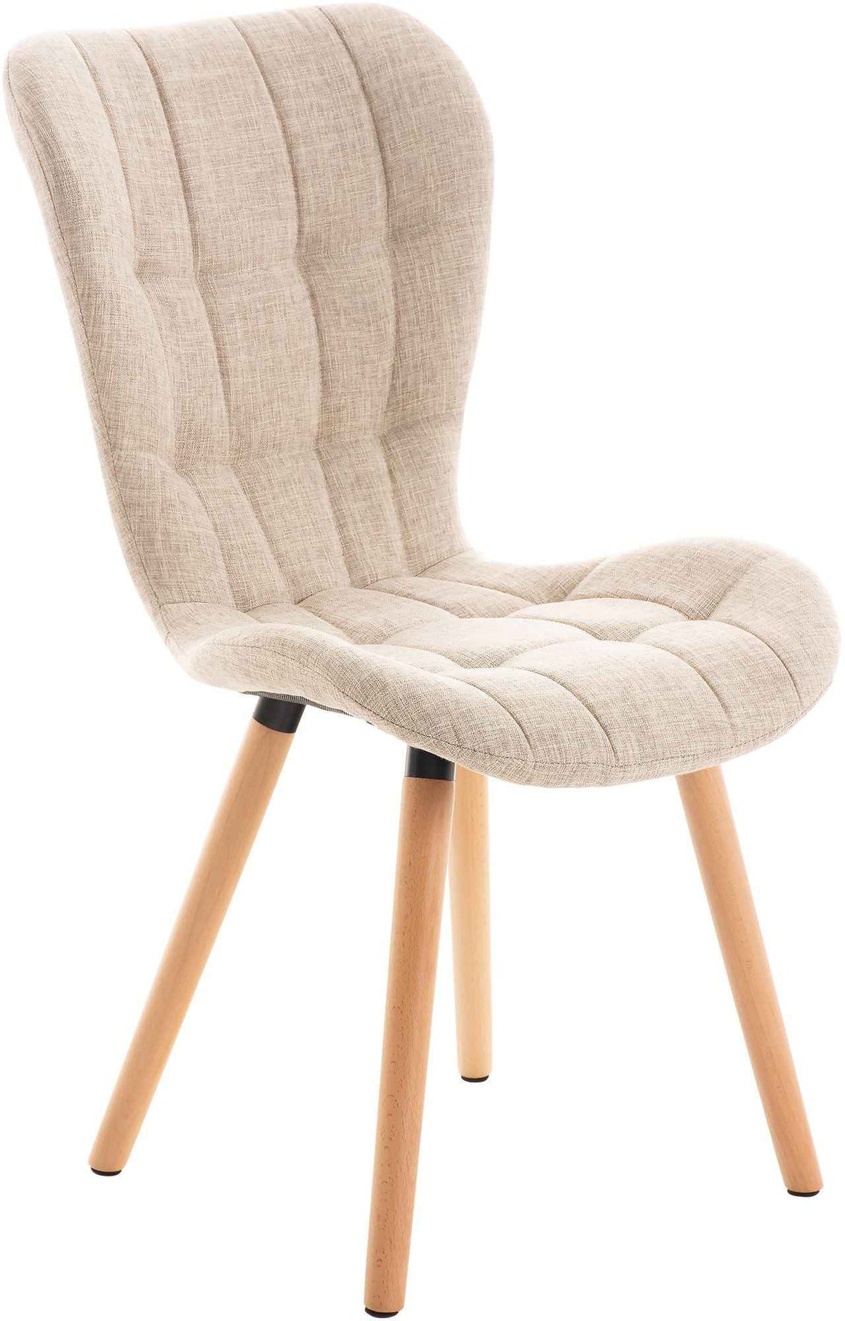 Eetkamerstoel Elda stof creme creme