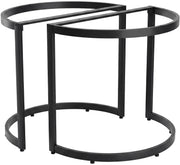 Set van 2 tafelpoten Cranford zwart schwarz