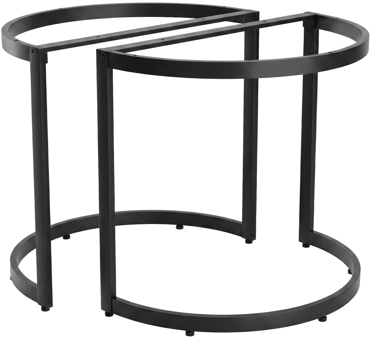 Set van 2 tafelpoten Cranford zwart schwarz