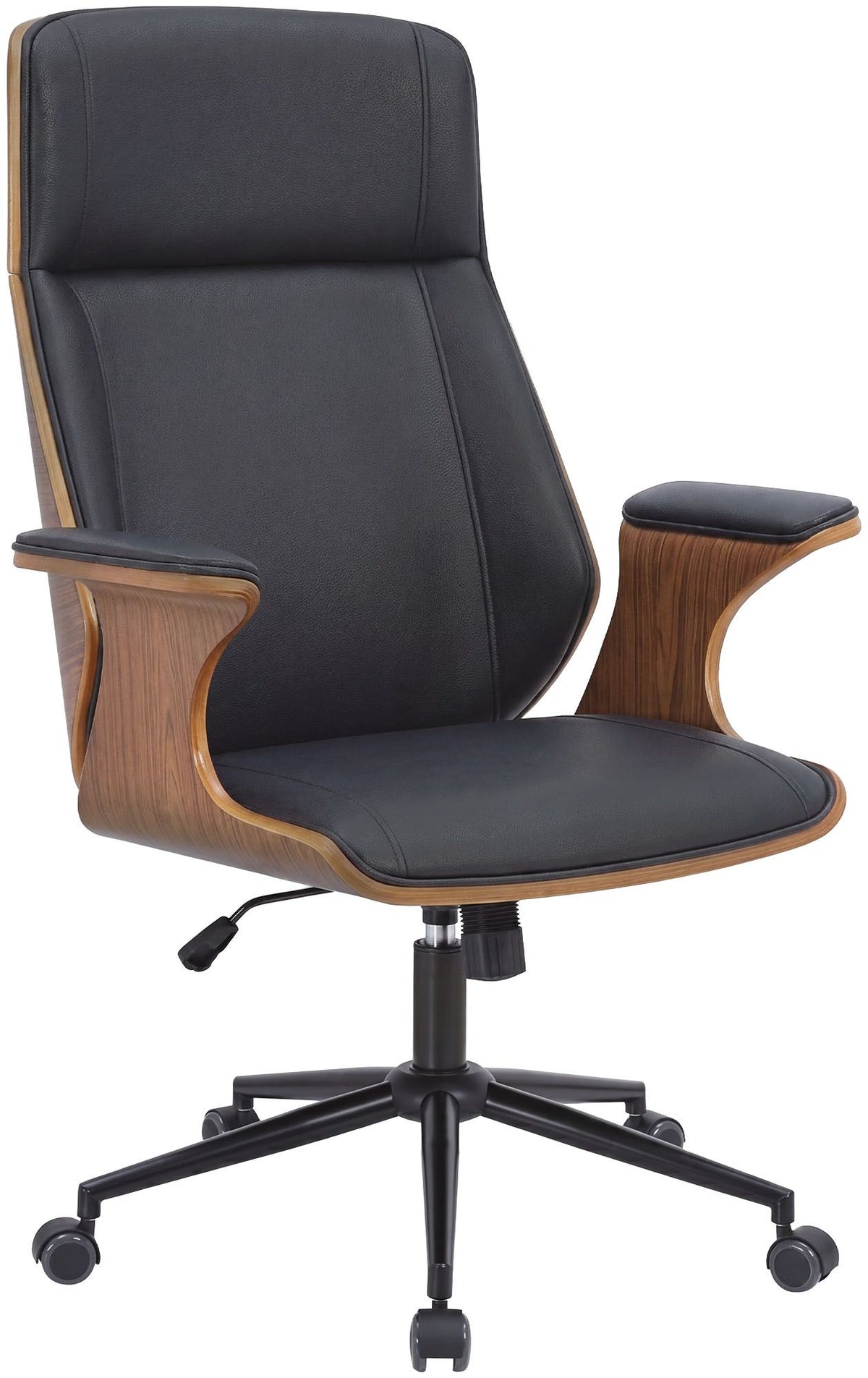 Bürostuhl Headland Kunstleder walnuss/schwarz