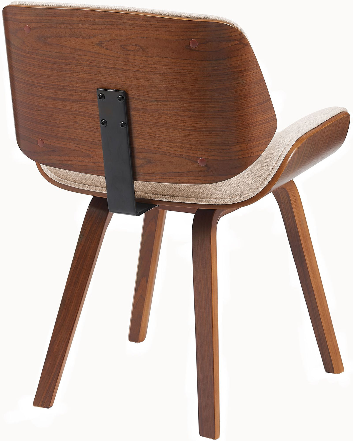 Set van 2 Eetkamerstoelen Beverley walnoot/creme walnuss/creme