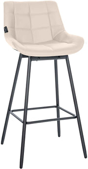 Barhocker Weston Schwenkbar Kunstleder creme