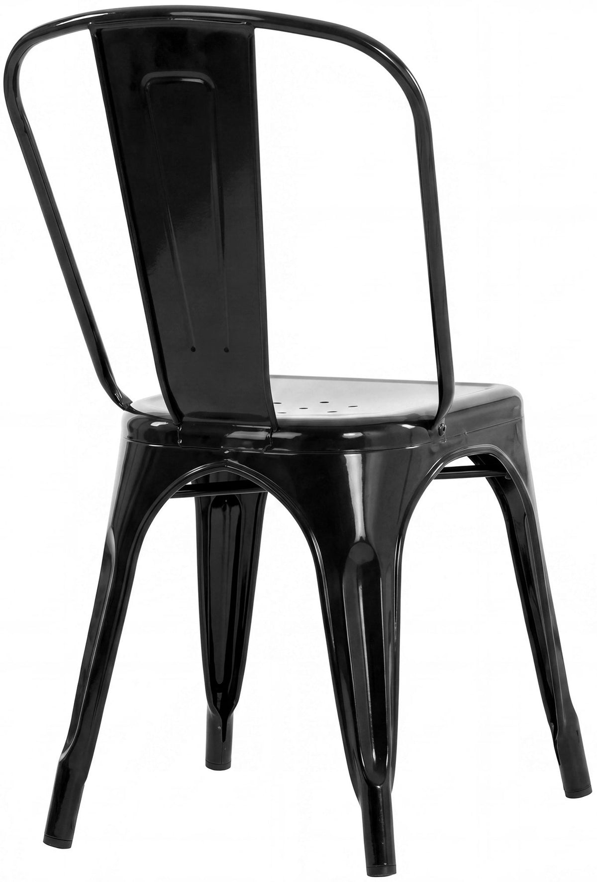 Set van 4 stapelstoelen Benedikt zwart schwarz
