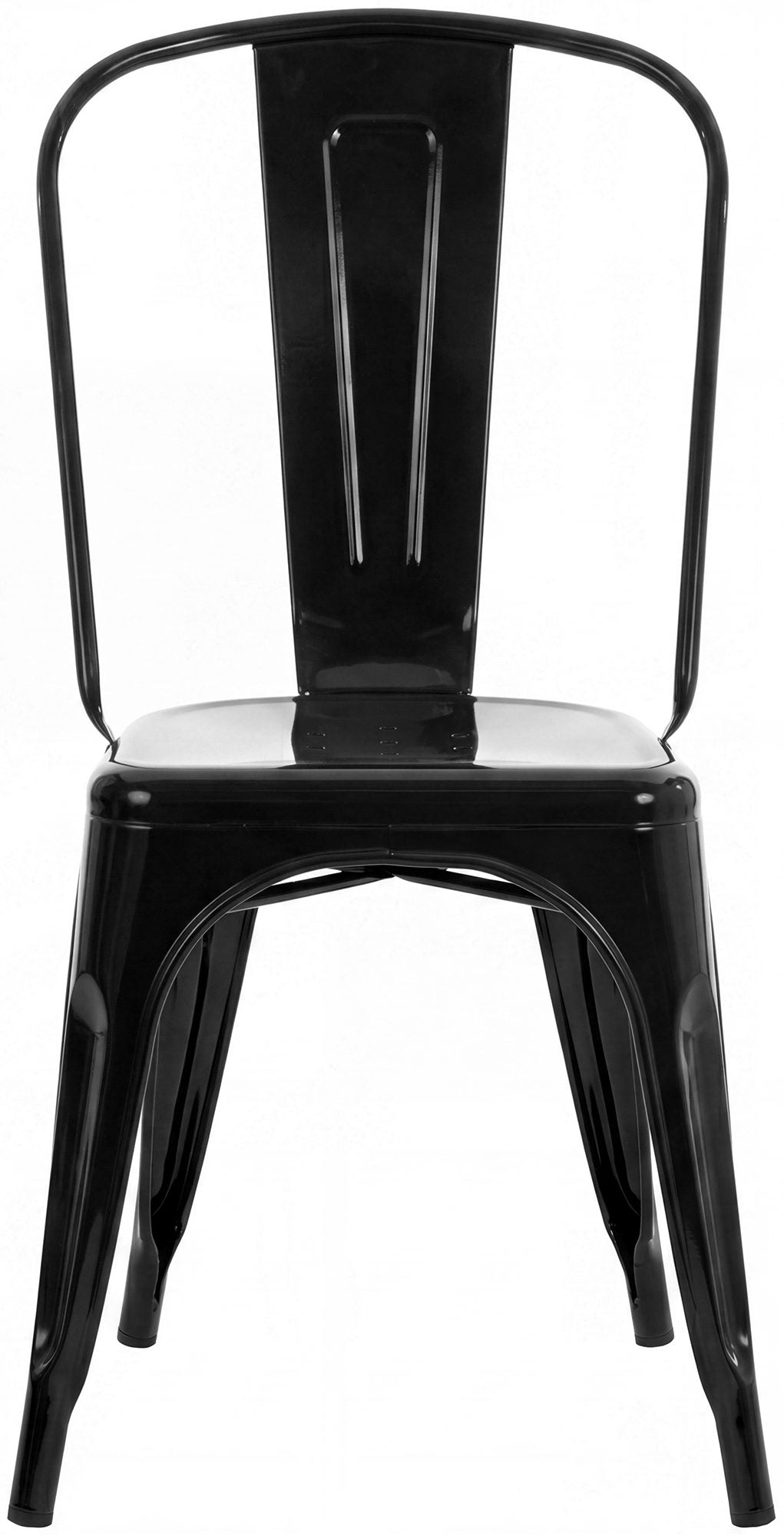 Set van 4 stapelstoelen Benedikt zwart schwarz