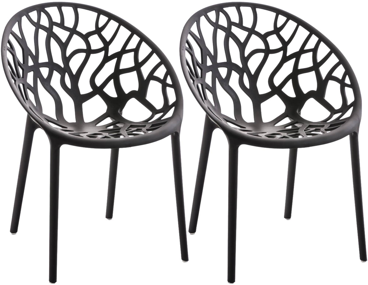 2er Set Stuhl Hope schwarz