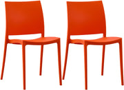 Set van 2 Tuinstoelen Meton oranje orange