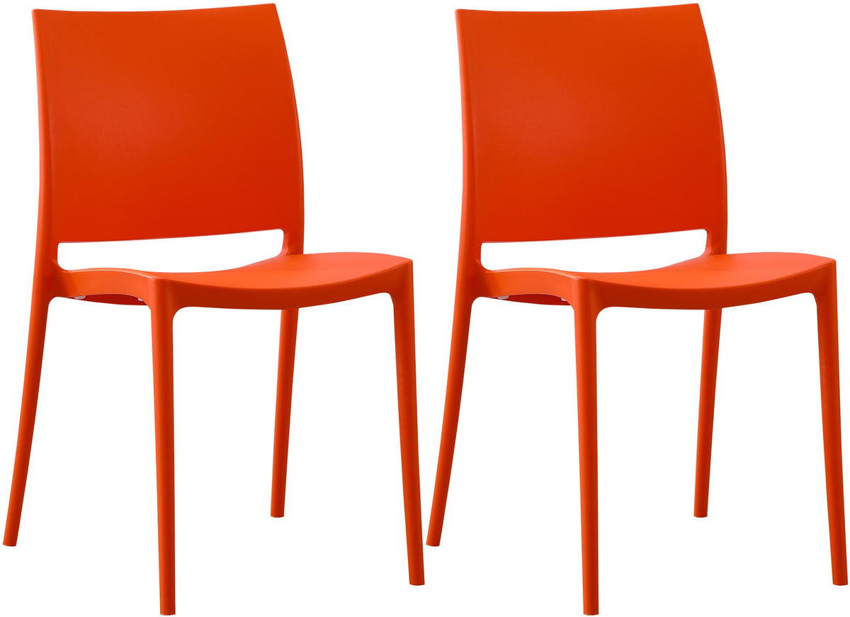 Set van 2 Tuinstoelen Meton oranje orange