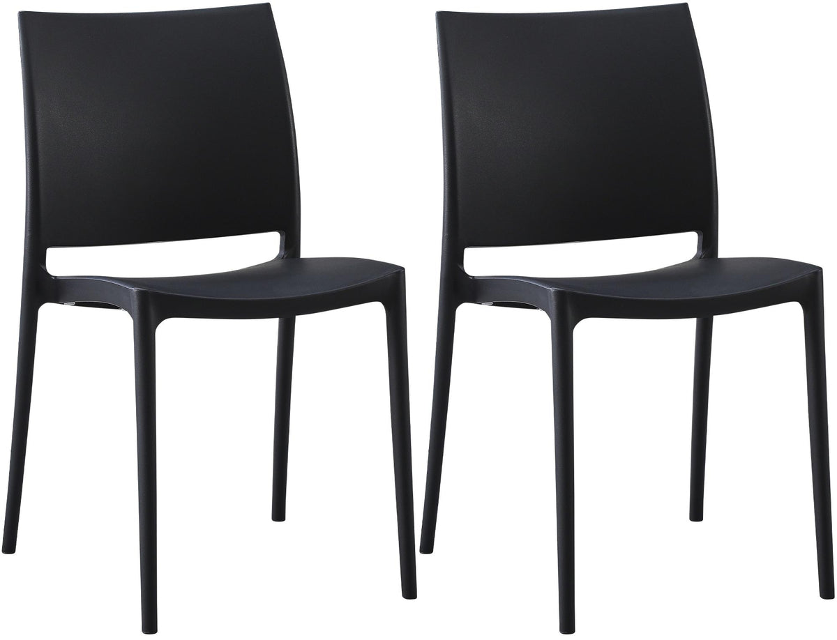 Set van 2 Tuinstoelen Meton zwart schwarz