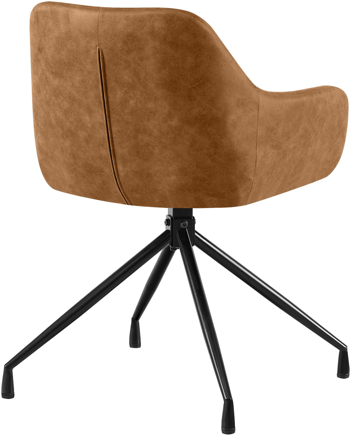 Set van 2 eetkamerstoelen Welby licht bruin,Vintage kunstleer hellbraun