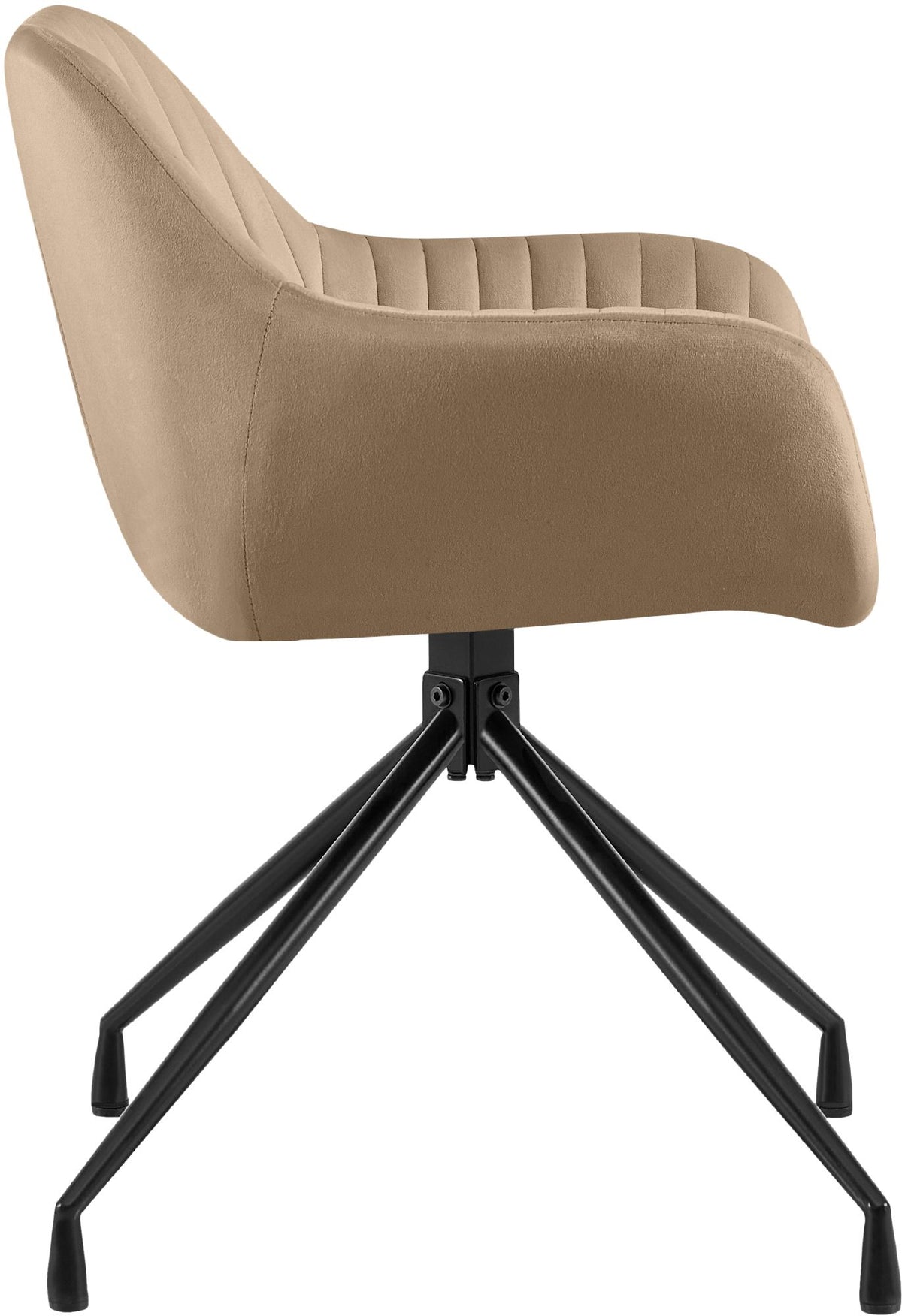 Eetkamerstoel Welby taupe,Fluweel taupe