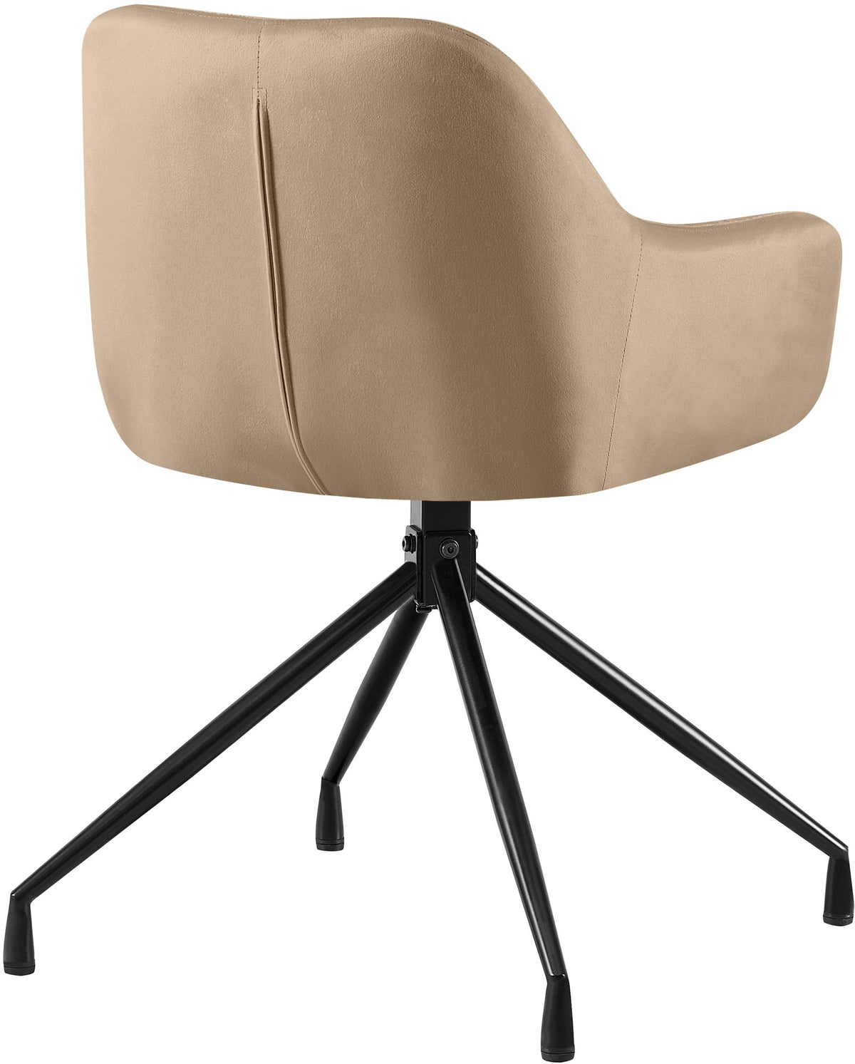 Eetkamerstoel Welby taupe,Fluweel taupe