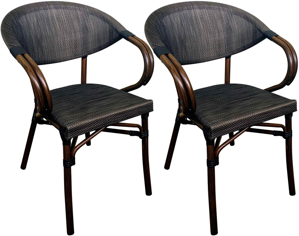 2er Set Bistrostuhl Sorva coffee