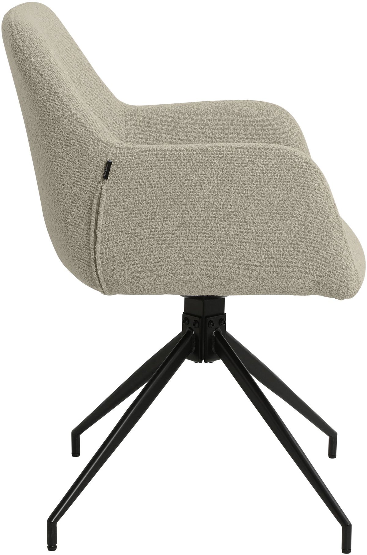 Set van 2 Eetkamerstoelen Merlinda met teddy stof taupe taupe